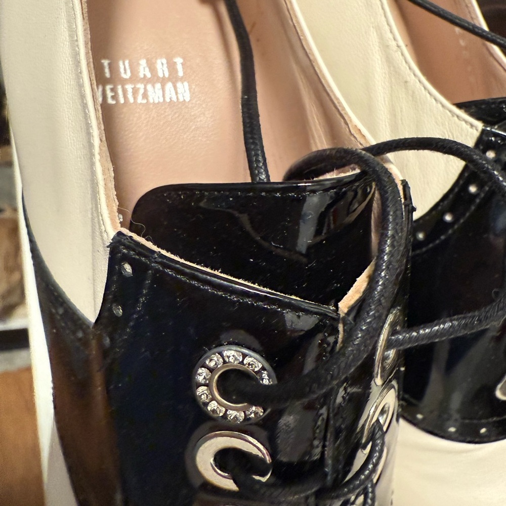 Stuart Weitzman Black and White Heels - Picture 2 of 12